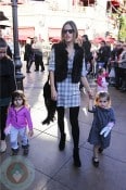 alessandra Ambrosio with daughter Anja at the Grove in LA
