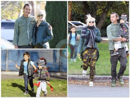 gwen and gavin at the park in LA