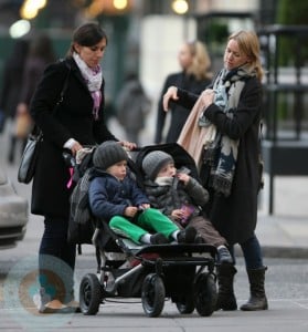 Naomi Watts strolls with Sasha and Sammy in NYC