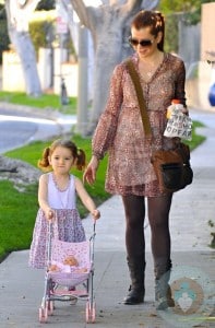 Alyson Hannigan strolls with daughter Satyana in LA