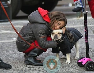 Ava Jackman and her French Bulldog Pup Peaches