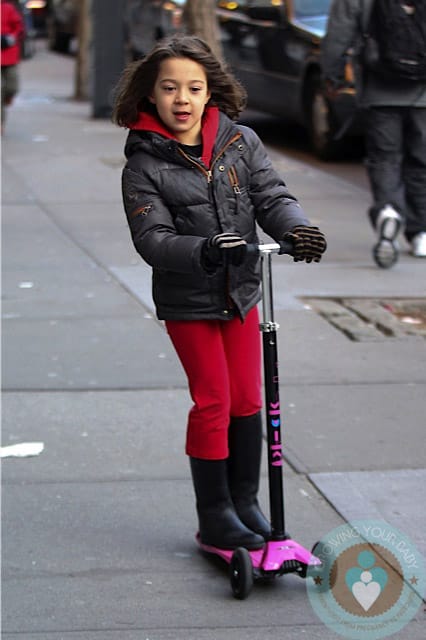 Ava Jackman scooting around NYC