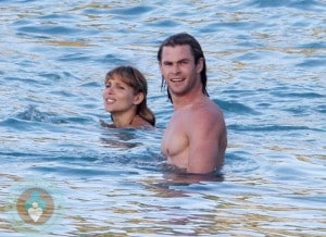 Chris Hemsworth Pregnant Elsa Pataky on vacation in St