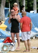 David Furnish & son Zachary in Hawaii