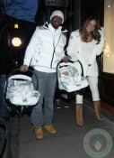 Nick Cannon and Mariah Carey with their twins on NYE