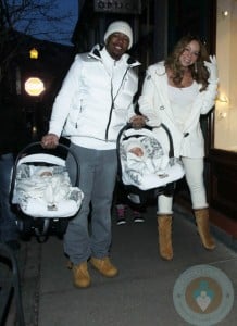 Nick Cannon and Mariah Carey with their twins on NYE