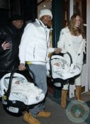 Nick Cannon and Mariah Carey with their twins on NYE
