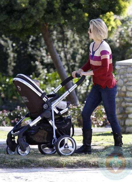 Ali Larter and Theodore Hayes MacArthur at the park