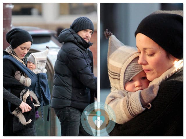 Guillaume Canet & Marion Cotillard with son Marcel