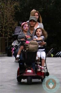 Haller Berry and Nahla at Disneyland