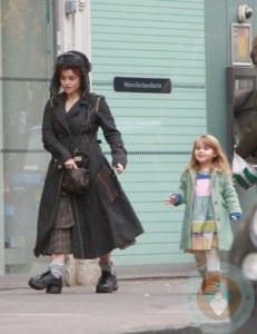 Helena Bonham Carter and daughter Nell shop at Tesco