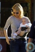 January Jones and her son Xander out in LA