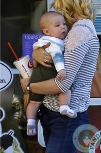 January Jones and her son Xander out in LA 4