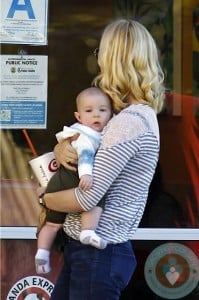 January Jones and her son Xander out in LA 5