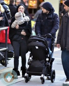 Marion Cotillard & Guillaume Canet with son Marcel out in SoHo