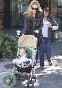 Monet Mazur and her son Luciano @ the Grove
