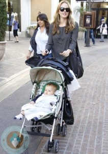 Monet Mazur shopping with her son Luciano @ the Grove