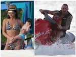 Myleene Klass and her family in Barbados