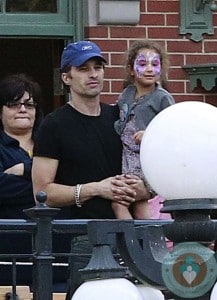 Olivier Martinez and Nahla Aubry at Disneyland