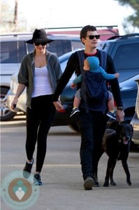 Orlando Bloom and Miranda Kerr hike with Flynn in LA
