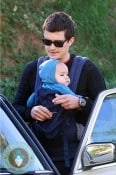 Orlando Bloom with son Flynn in LA