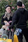 Pink and Carey Hart with Willow @ the beach