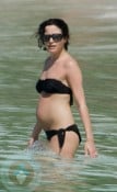 Pregnant Andrea Corr on vacation in Barbados 2