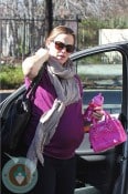 Pregnant Jennifer Garner at Violet's Ballet class