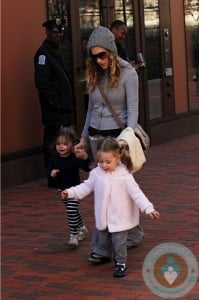 Sarah Jessica Parker with her twins Marion & Loretta