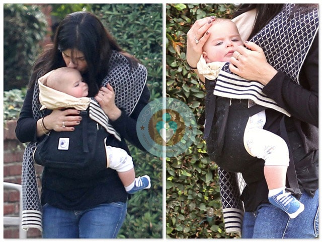 Selma Blair strolls with baby Arthur