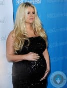 pregnant Jessica Simpson at NBC Universal 2012 Winter TCA Tour AllStar Party