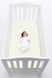 Baby in a crib