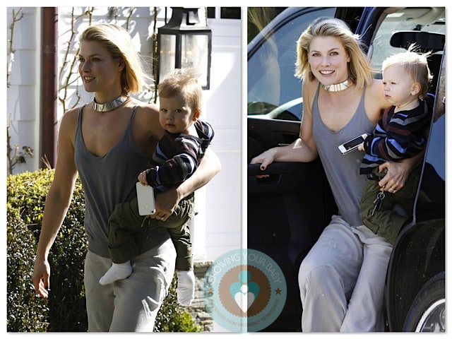 Ali Larter and baby Teddy out in LA