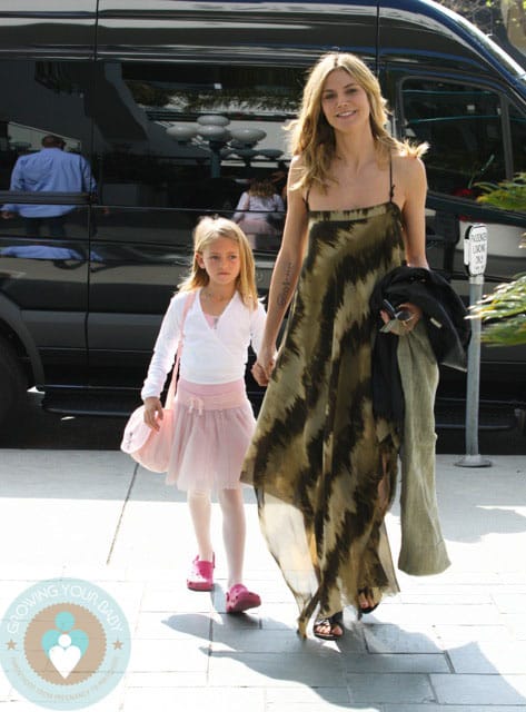Heidi Klum with daughter Leni at Ballet