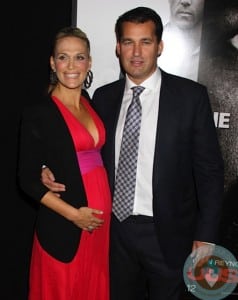 Molly Sims & Scott Stuber On the Red Carpet at The New York Premiere of 'Safe House'