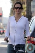 Pregnant Alessandra Ambrosio running errands in LA