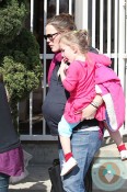 Pregnant Jennifer Garner at ballet with daughters Violet and Seraphina