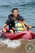 Sheryl Crow with son Wyatt in Hawaii