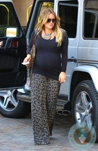 pregnant Hilary Duff arrives at the Montage Beverly Hills Hotel 4