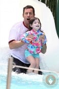 Adam and Sunny Sandler waterslide Miami