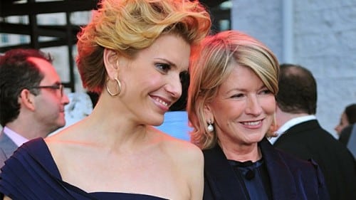 Alexis and Martha Stewart