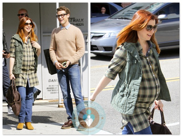 Alyson Hannigan out shopping with Brad Goreski