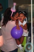 Christina Milian at daughter Violet Nash's 2nd birthday