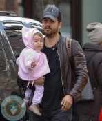 David Blaine with his daughter out in NYC