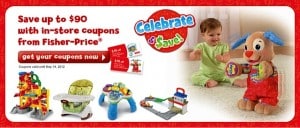 Fisher-Price Celebrate & Save Promotion 2012