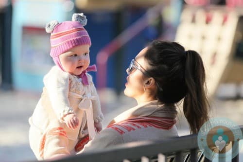 Jessica Alba with daughter Haven @ Coldwater Creek Park
