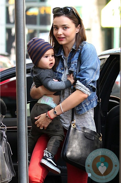 Miranda Kerr & son flynn out in NYC