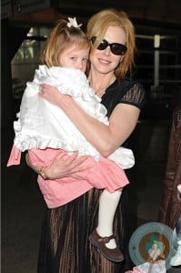 Nicole Kidman and Sunday Rose at LAX