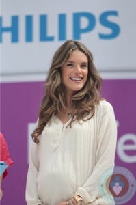 Pregnant Alessandra Ambrosio Promotes Philips Satin Perfect