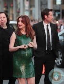 Pregnant Alyson Hannigan, Alexis Denisof at LA Premiere of American Reunion